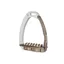 Tech Venice Flat Evo Safety Stirrups-Silver/Brown